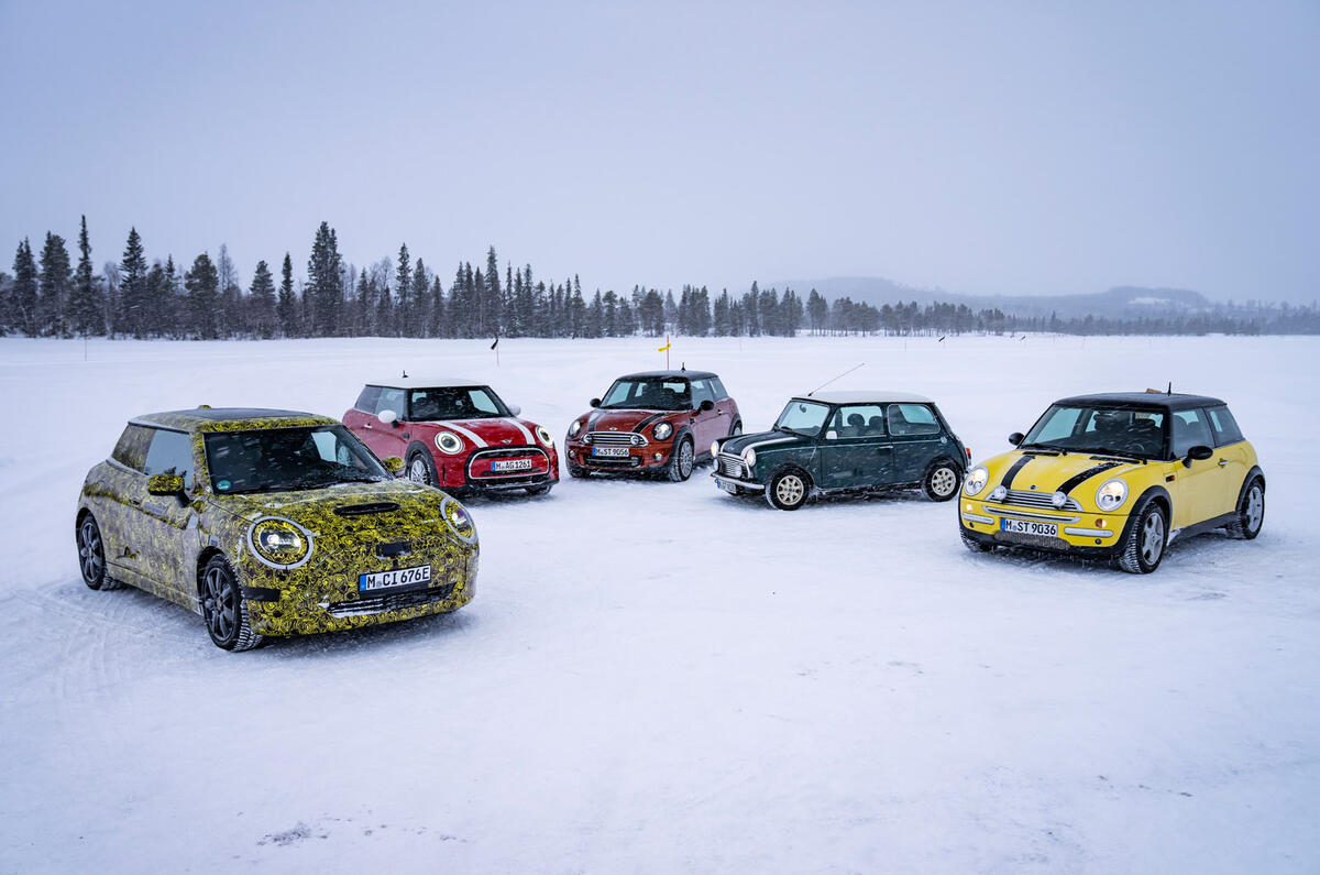86 every Mini generation on ice 2022 feature group with camo car