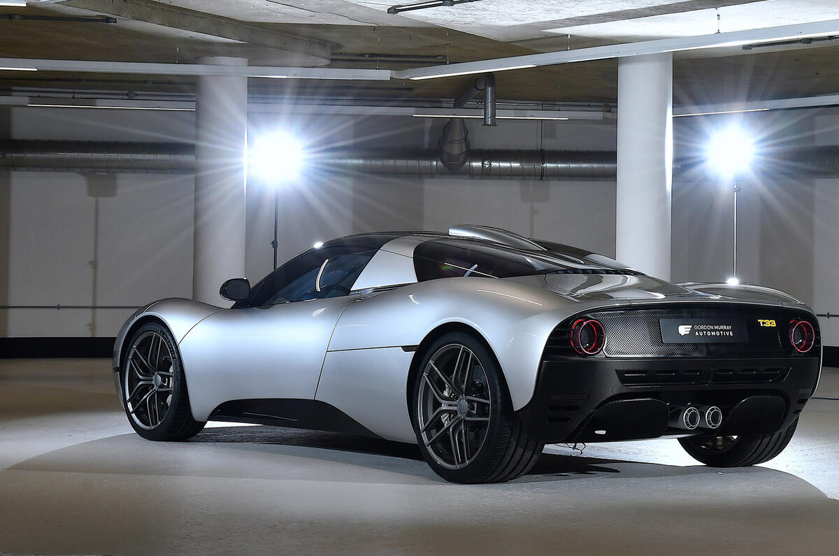 86 GMA T33 2022 reveal Autocar images static rear 86 GMA T33 2022 reveal Autocar images static rear