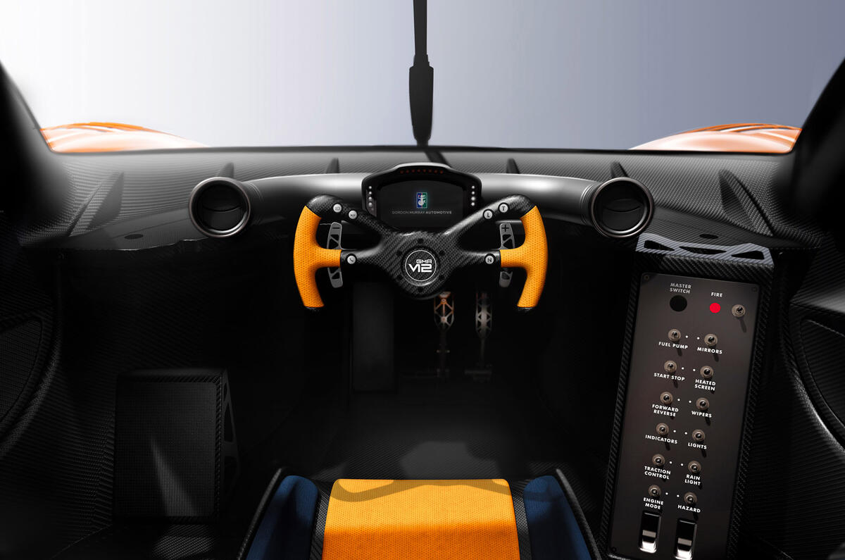 86 Gordon Murray T50s Niki Lauda official reveal dashboard 86 Gordon Murray T50s Niki Lauda official reveal dashboard