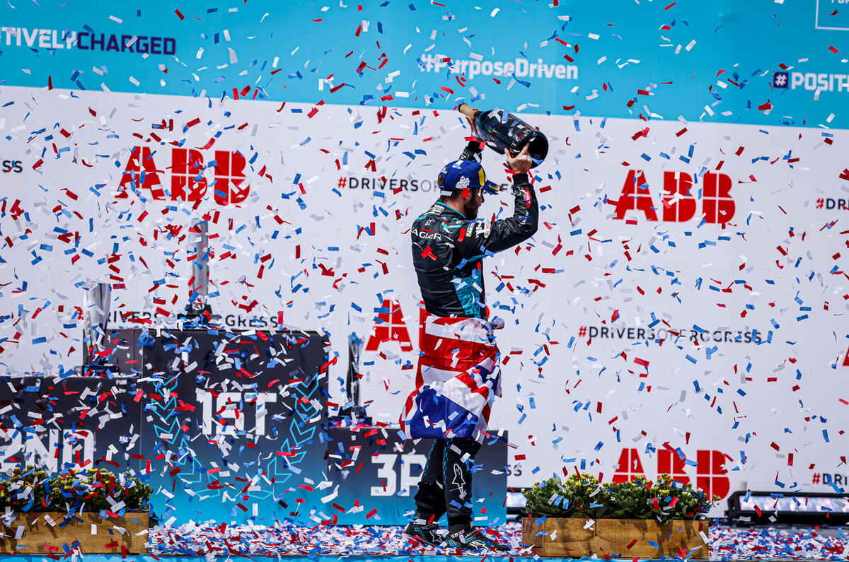 86 Jaguar Racing Formula e interview 2021 confetti 86 Jaguar Racing Formula e interview 2021 confetti