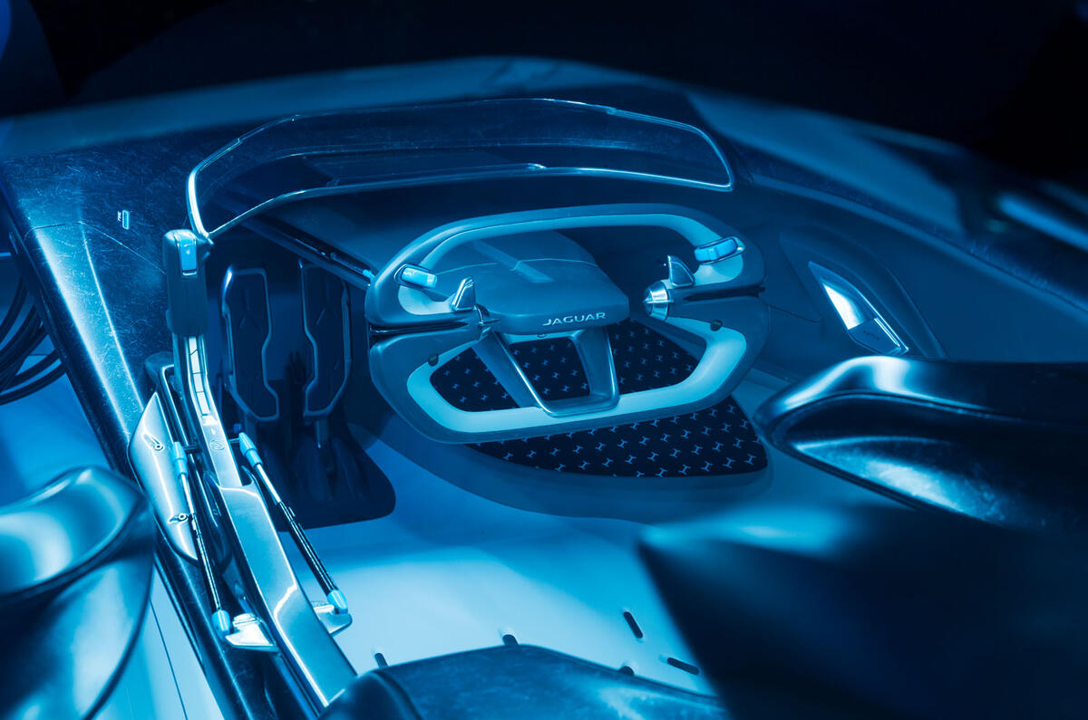 Jaguar Vision GT Concept Gran Turismo - studio static steering wheel Jaguar Vision GT Concept Gran Turismo - studio static steering wheel