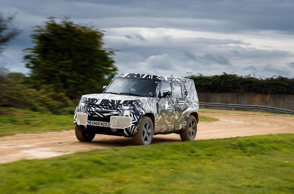 2020 Land Rover Defender prototype ride - driving front