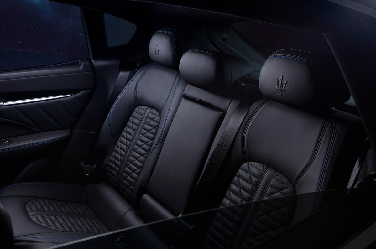 86 Maserati Levante Hybrid 2021 official images rear seats 86 Maserati Levante Hybrid 2021 official images rear seats
