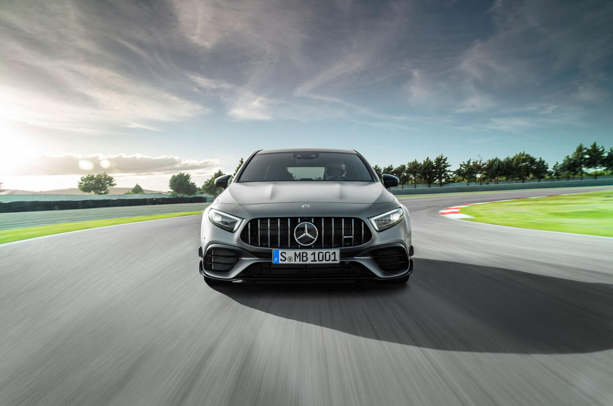 Mercedes-AMG A45 S 2019 official reveal - track nose