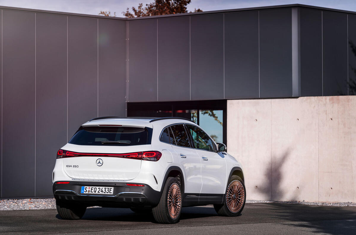 86 Mercedes Benz EQA official images static rear