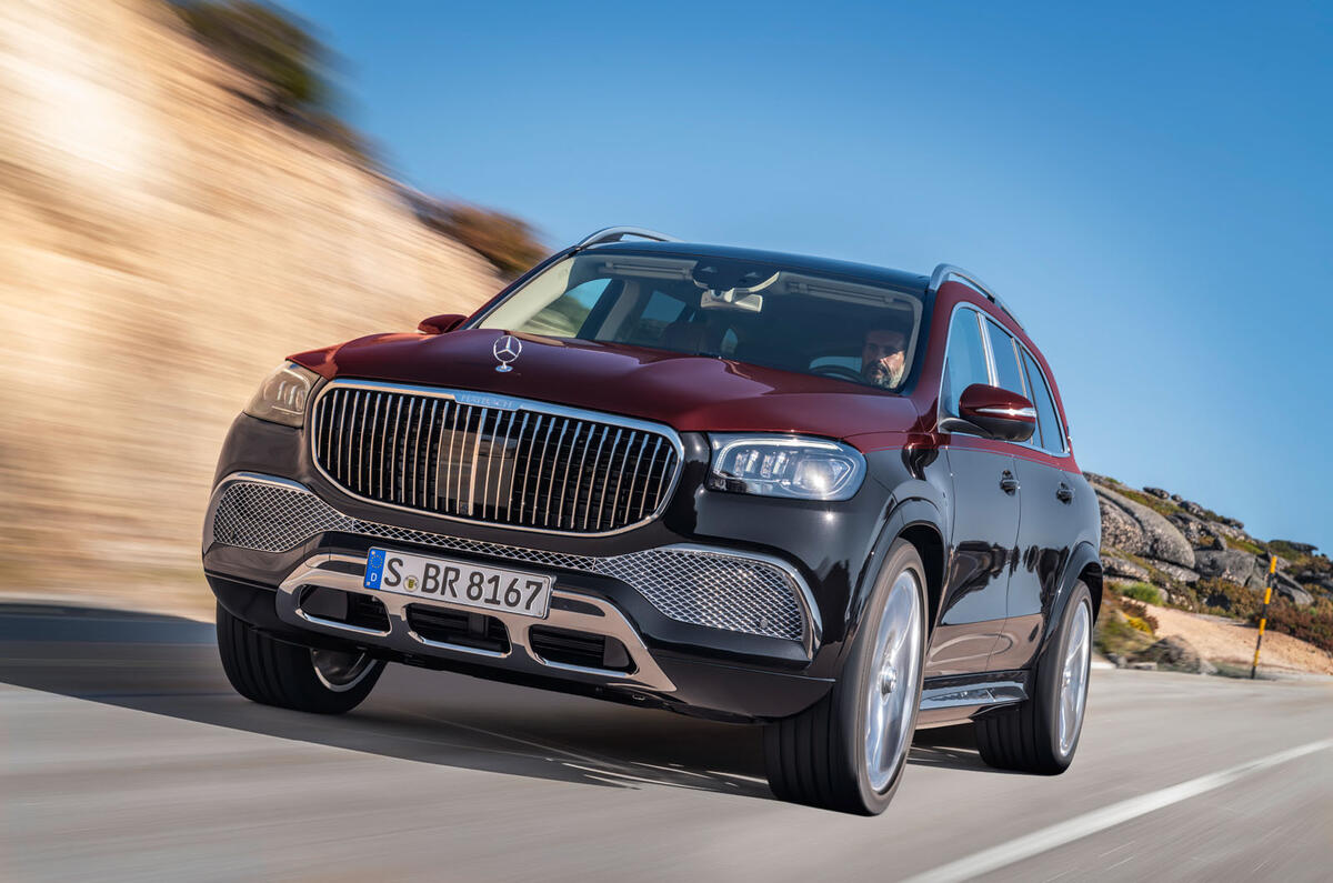 Mercedes-Maybach GLS 600 official press images - on the road front