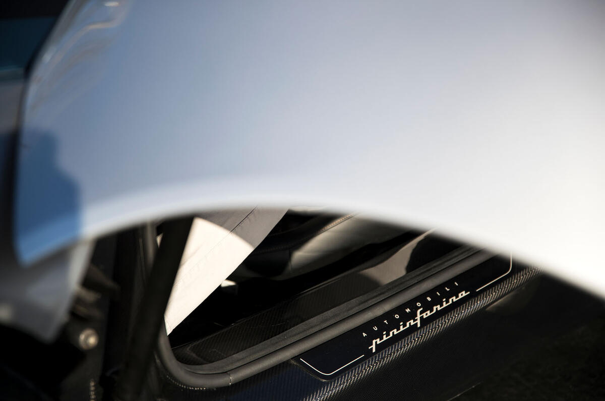 Pininfarina Battista customer preview event - scuff plates