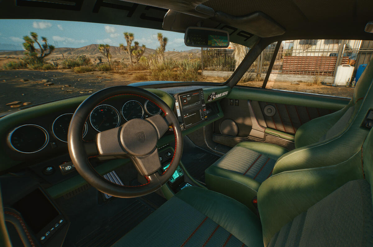Porsche 911 Cyberpunk 2077 tie-in - interior Porsche 911 Cyberpunk 2077 tie-in - interior