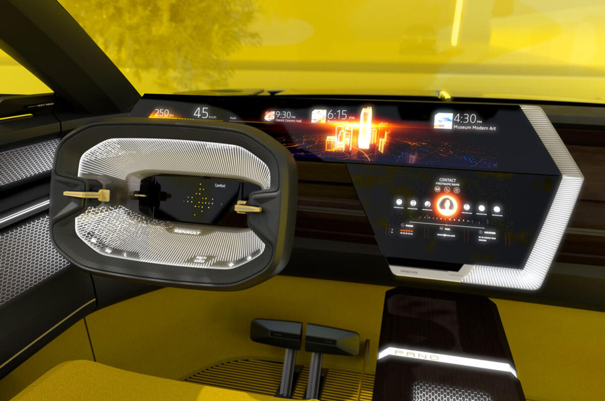 Renault Morphoz concept official studio images - dashboard Renault Morphoz concept official studio images - dashboard