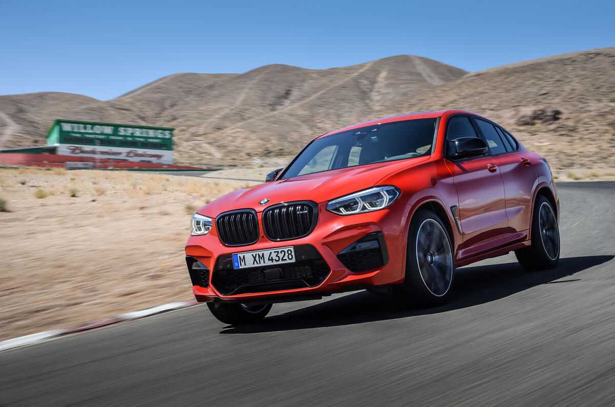 BMW X4M official press - on the road front