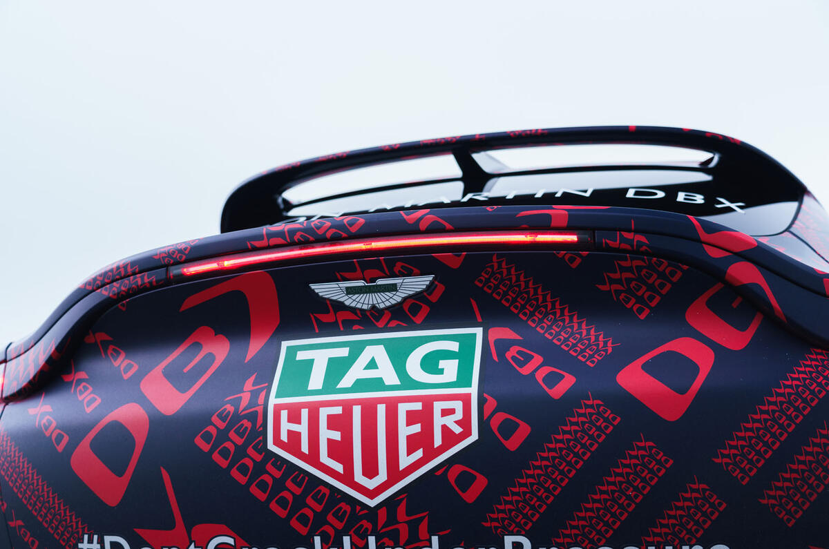2020 Aston Martin DBX camouflaged prototype ride - rear lights