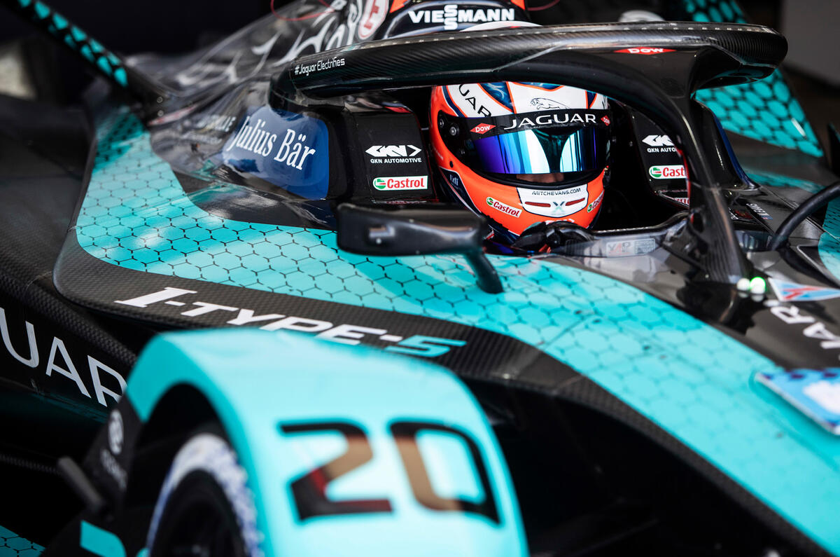 87 Jaguar Racing Formula e interview 2021 close up 87 Jaguar Racing Formula e interview 2021 close up