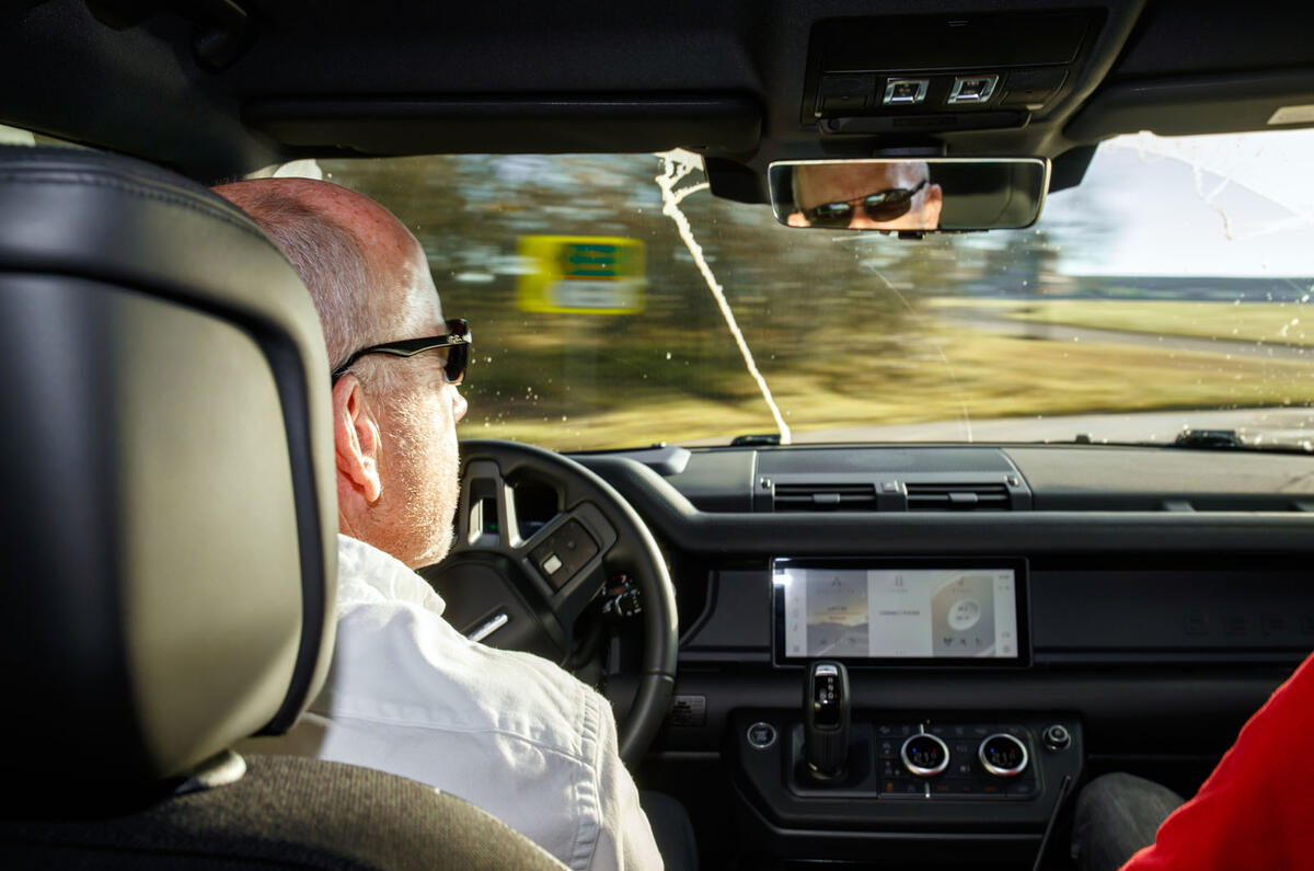 Jaguar Land Rover Cross Country - Defender interior Jaguar Land Rover Cross Country - Defender interior