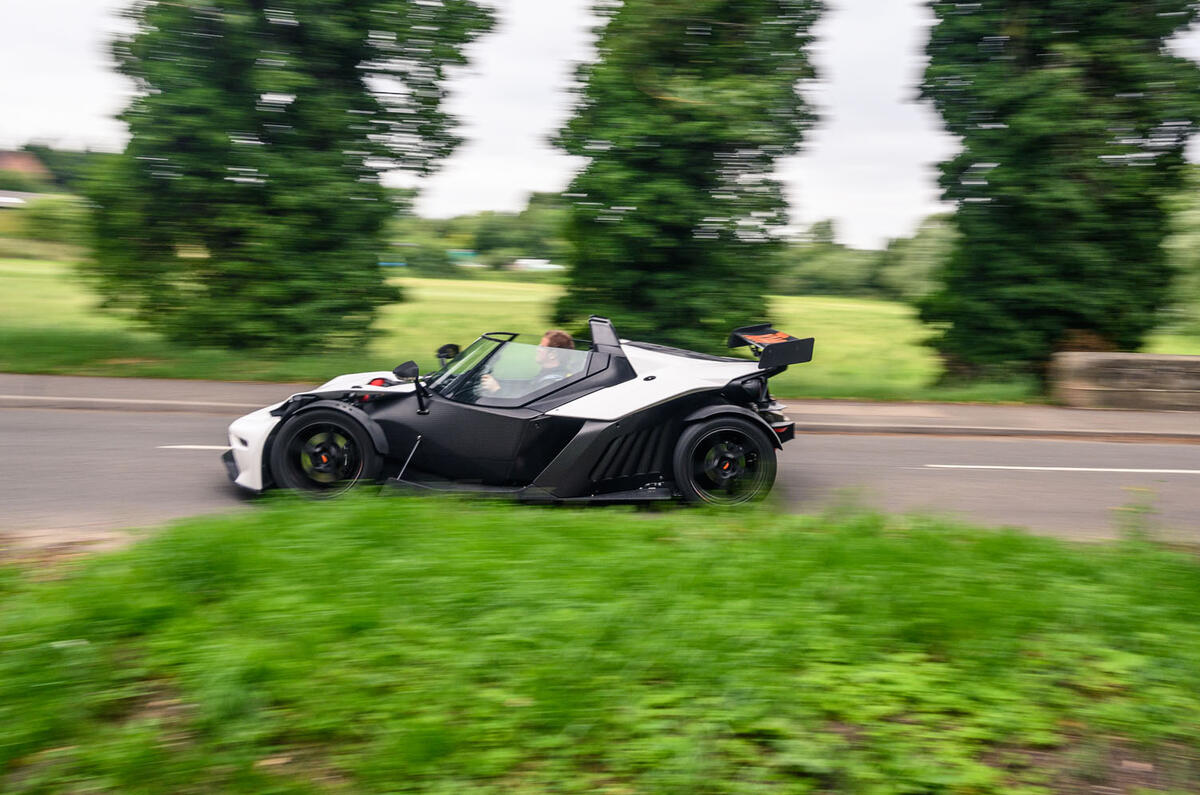 KTM Xbow Darkside developments demonstrator - on the road side KTM Xbow Darkside developments demonstrator - on the road side