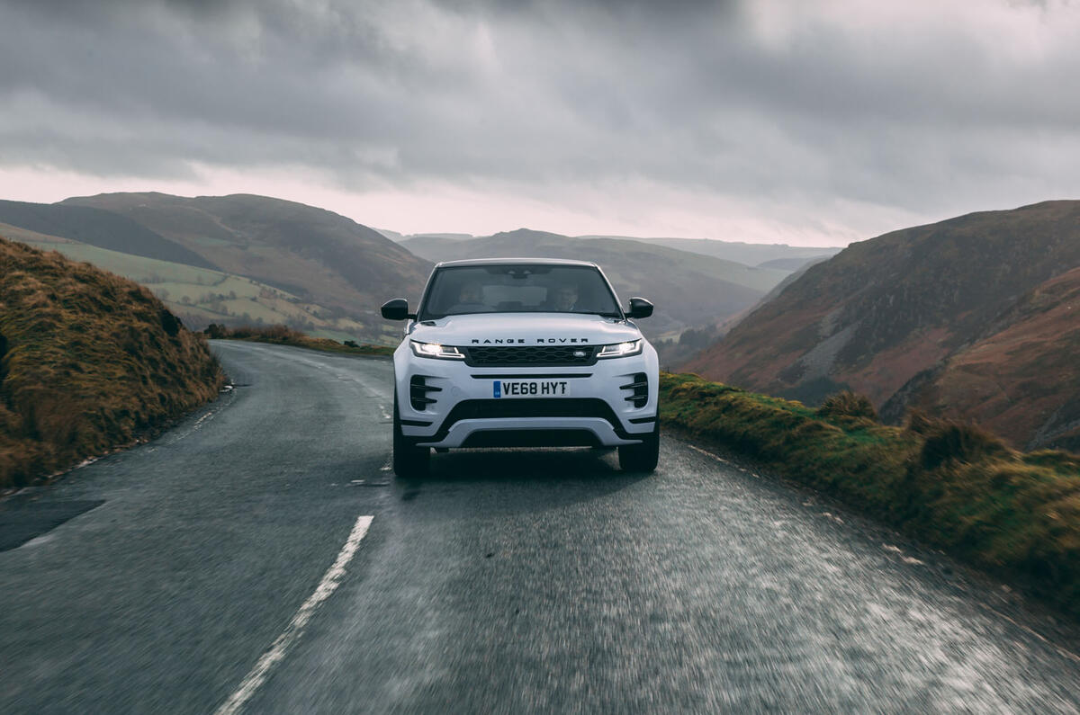 Land Rover Range Rover Evoque 2019 first ride review - on the road nose