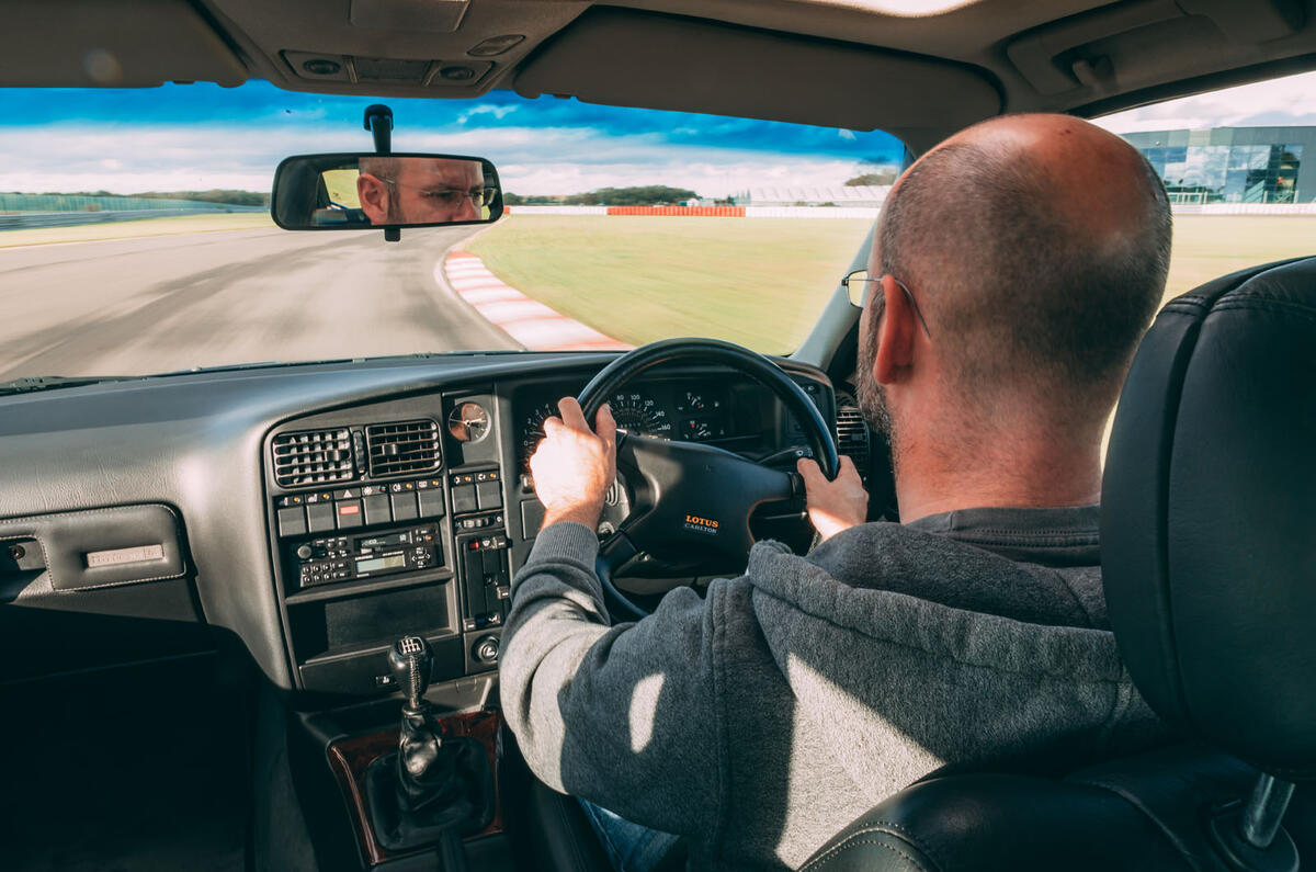 Lotus Carlton at 30 - Matt Prior driving Lotus Carlton at 30 - Matt Prior driving