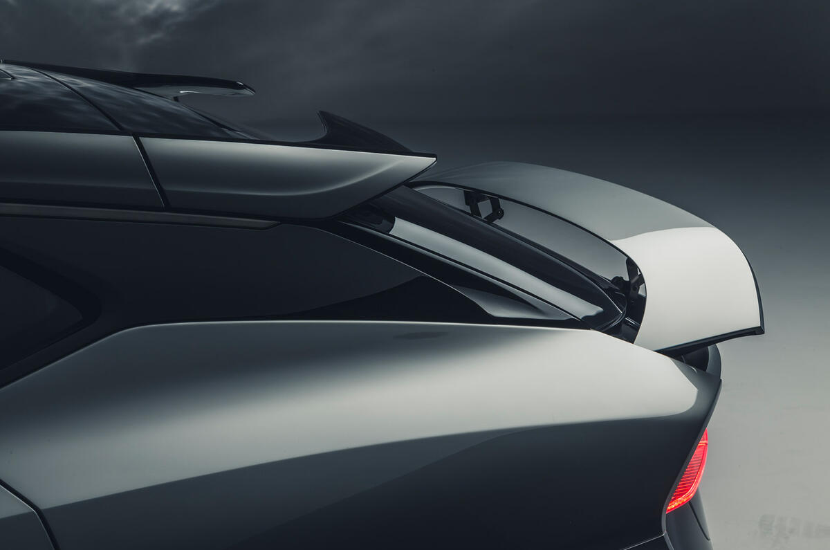 87 Lotus Eletre 2022 official reveal Autocar rear spoiler 87 Lotus Eletre 2022 official reveal Autocar rear spoiler