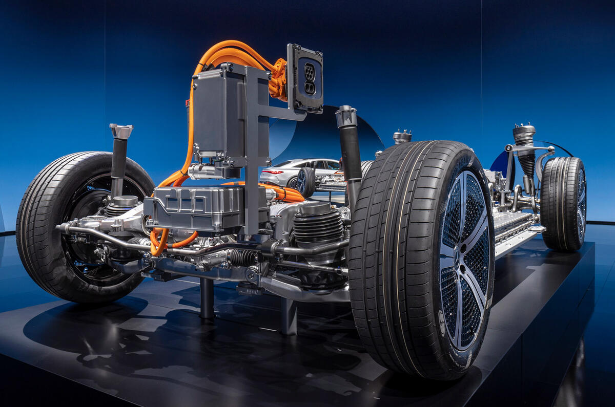 87 Mercedes EQS official reveal images powertrain