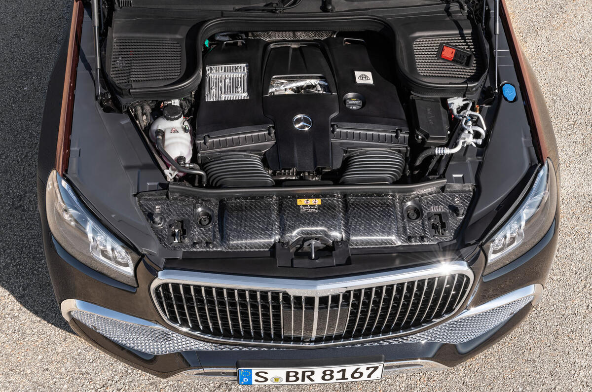 Mercedes-Maybach GLS 600 official press images - engine