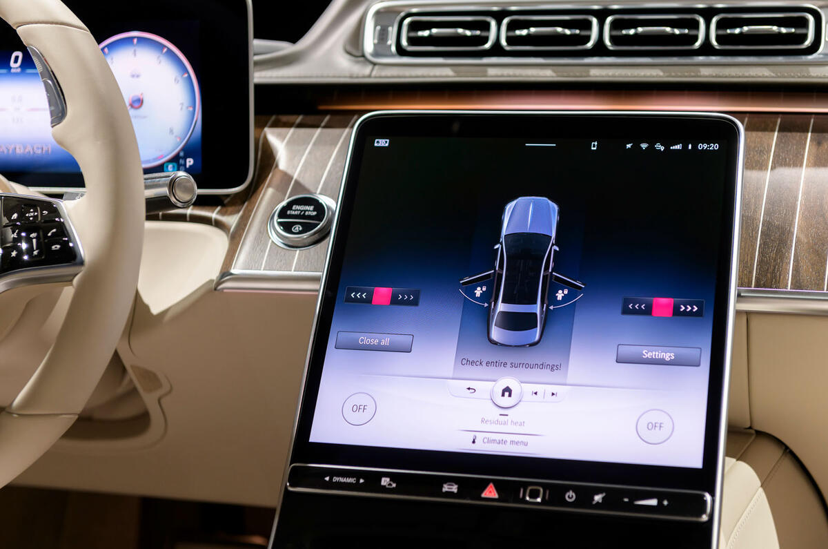 2021 Mercedes-Maybach S-Class official images - infotainment