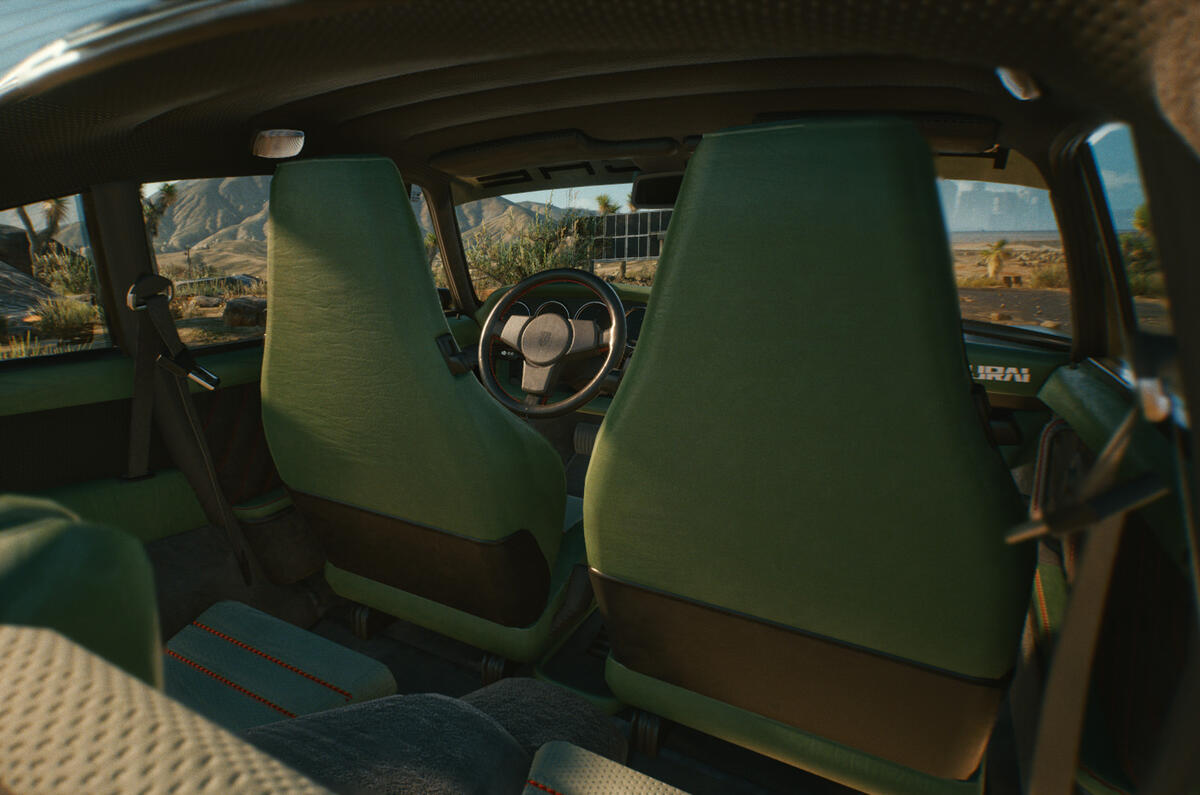 Porsche 911 Cyberpunk 2077 tie-in - front seats Porsche 911 Cyberpunk 2077 tie-in - front seats
