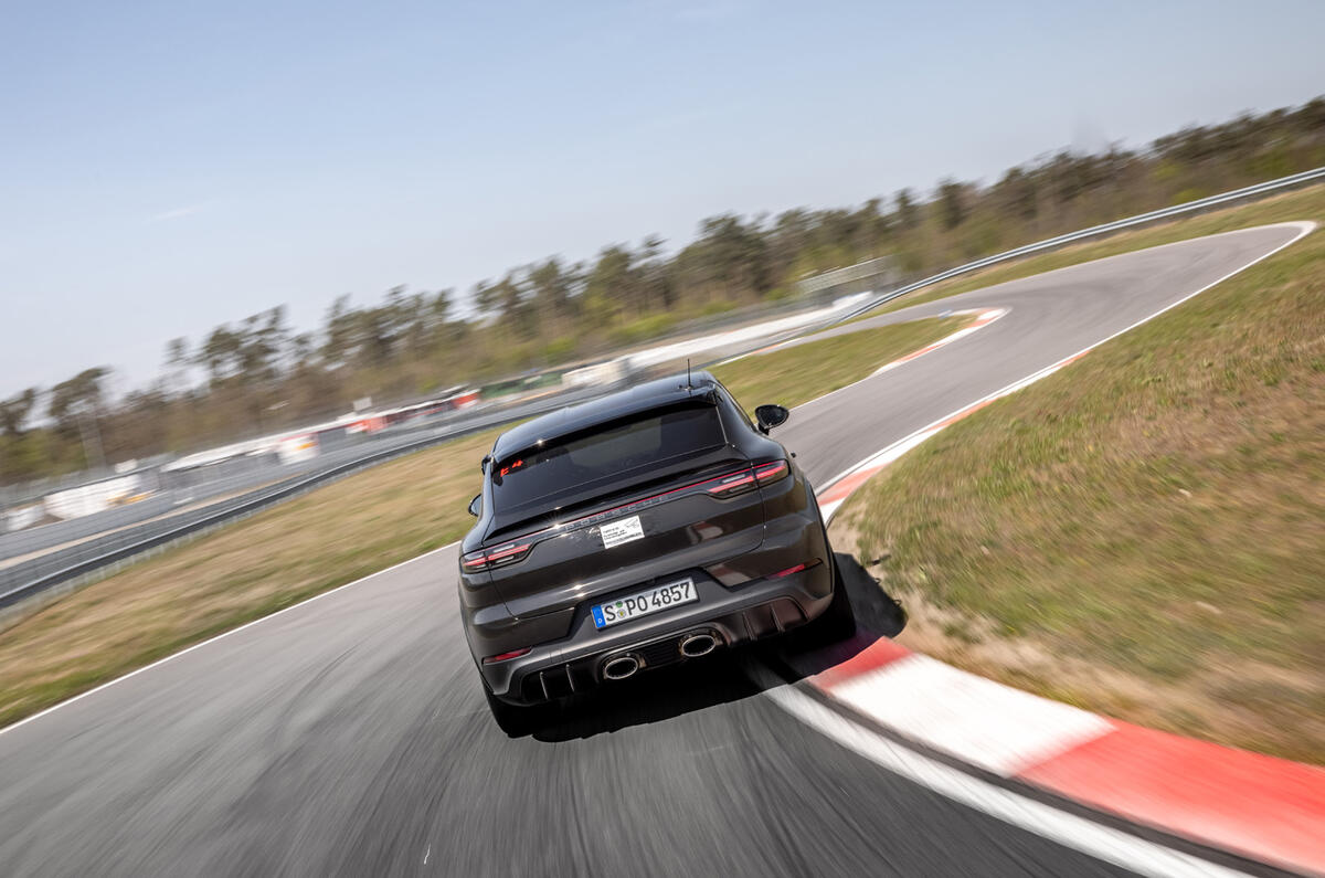87 Porsche Cayene Turbo Coupe prototype 2022 track rear