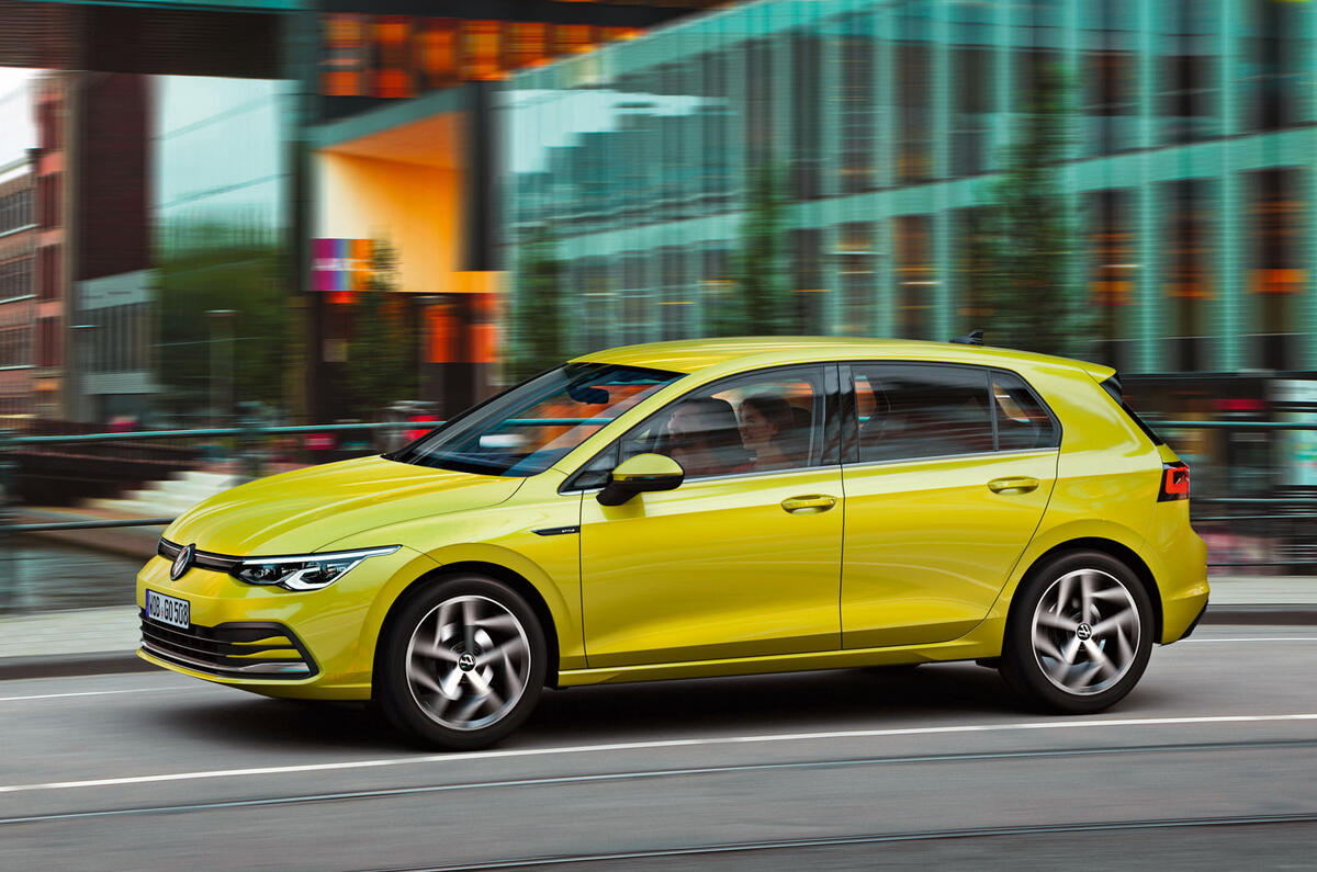2020 Volkswagen Golf Mk8 official press - on the road side