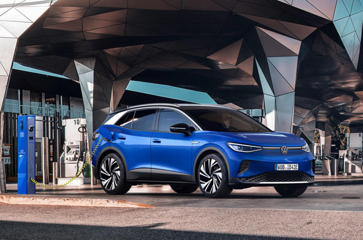 VW ID 4 electric SUV - charging