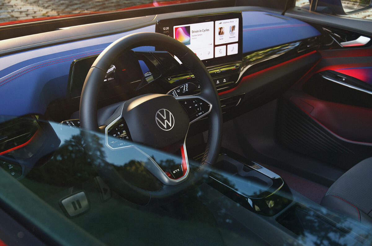 87 VW ID 4 GTX official images steering wheel 87 VW ID 4 GTX official images steering wheel