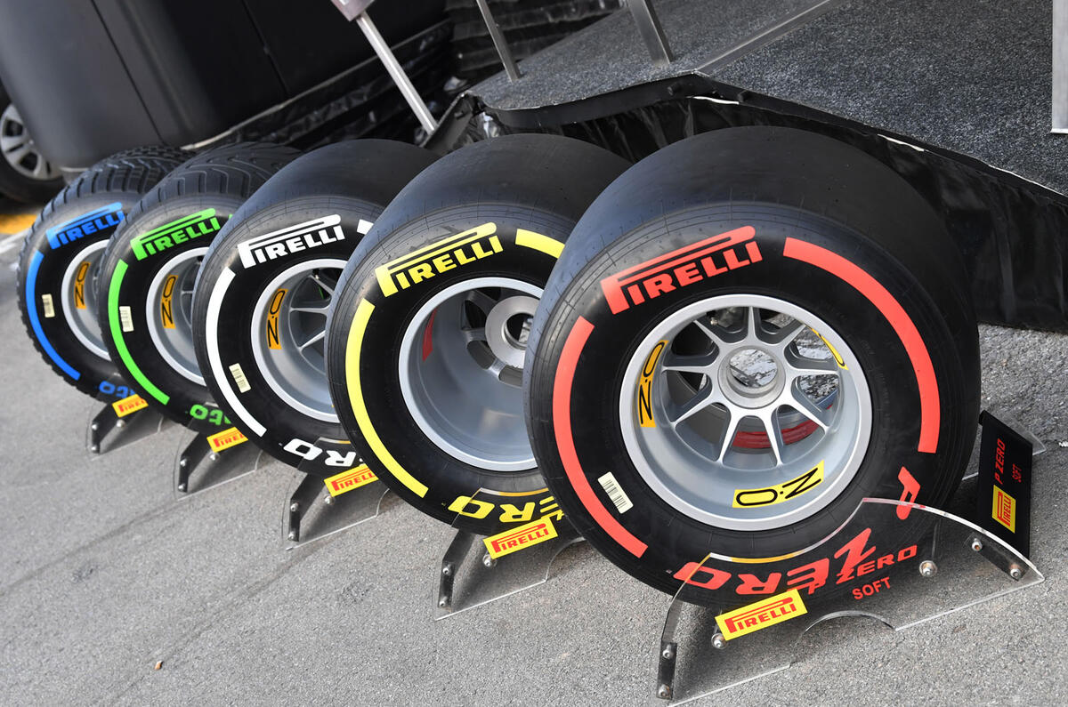 Autocar fixes Formula One - pirelli tyre colours