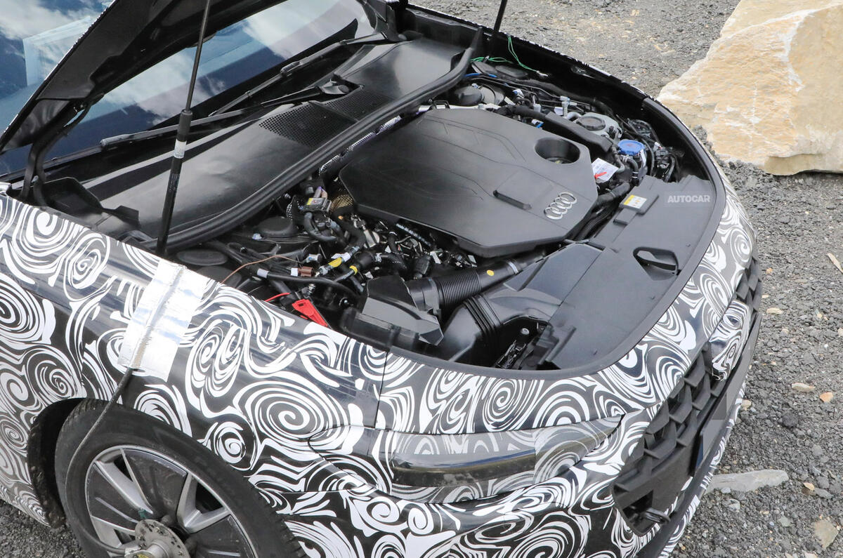 87 disguised Audi S4 under the bonnet