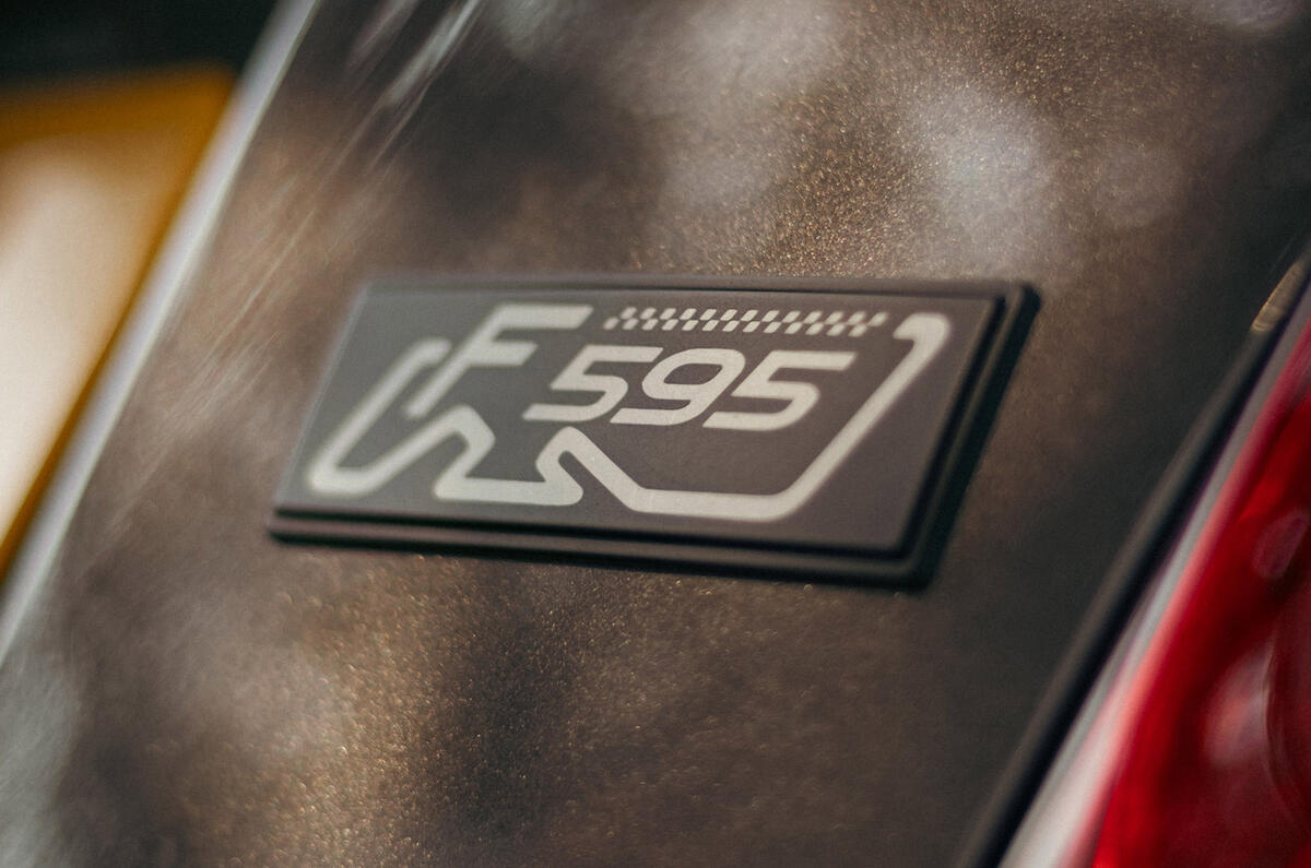 88 abarth f595 rear badge 88 abarth f595 rear badge