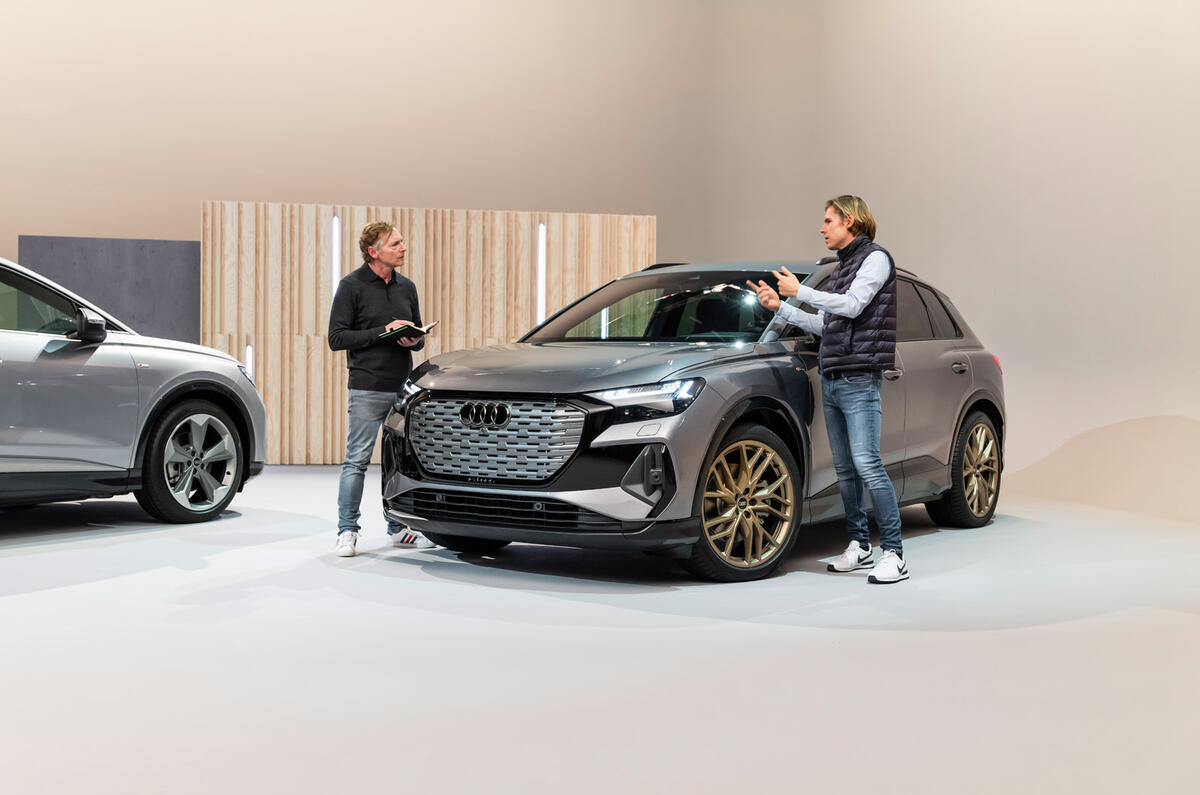 88 Audi Q4 etron 2021 official reveal static front 88 Audi Q4 etron 2021 official reveal static front