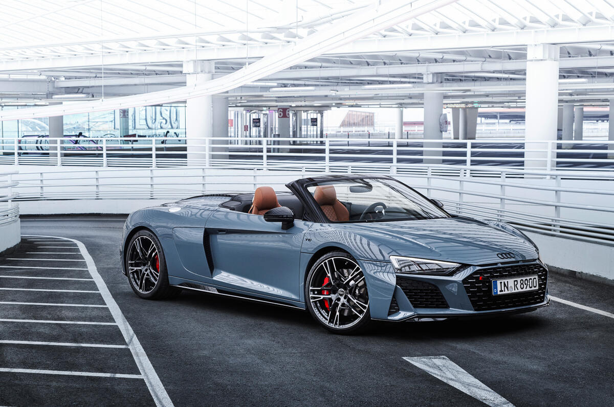 88 Audi R8 Performance RWD 2021 official images roadster static front