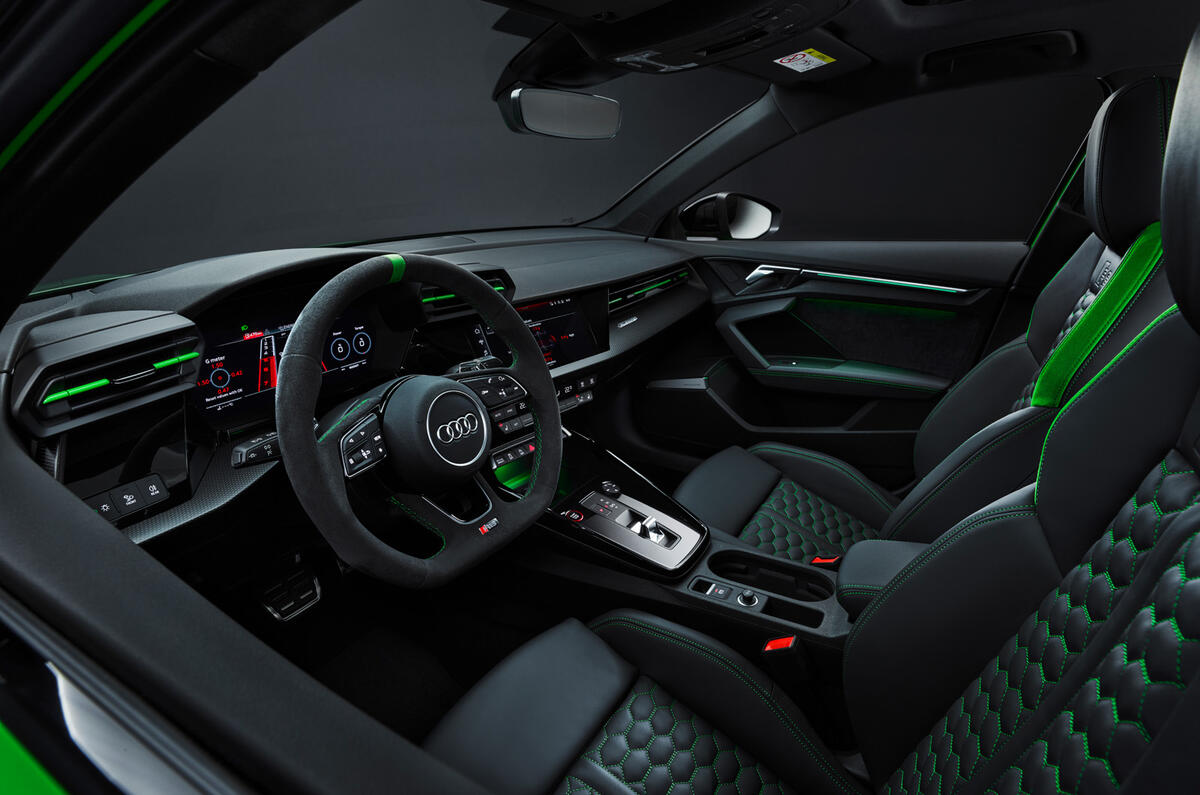 88 Audi RS3 2021 official reveal saloon interior 88 Audi RS3 2021 official reveal saloon interior