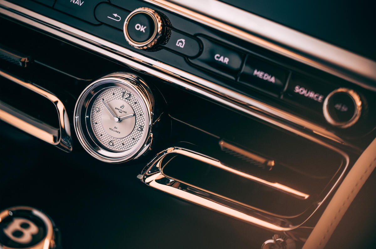 88 Bentley Flying Spur Mulliner official reveal clock
