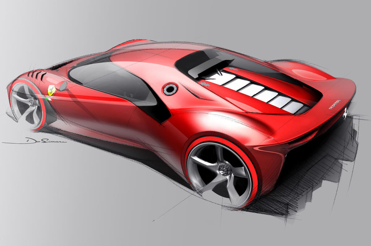 Ferrari P80/C 2019 reveal official pictures - sketch