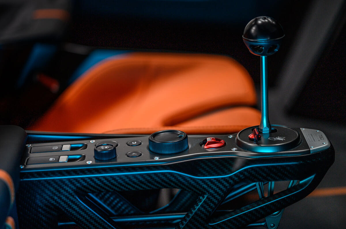 Gordon Murray T50 official reveal - centre console Gordon Murray T50 official reveal - centre console