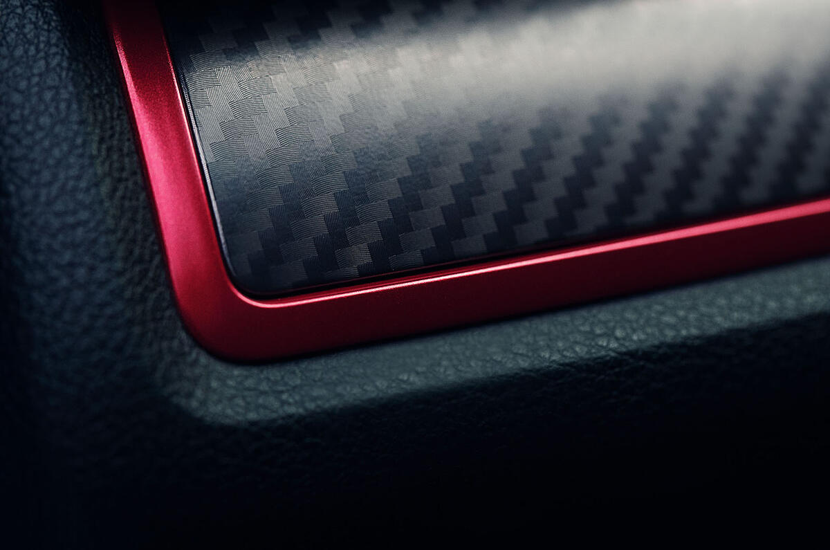 Honda Civic Type R limited edition 2020 official press photos - dashboard trim Honda Civic Type R limited edition 2020 official press photos - dashboard trim