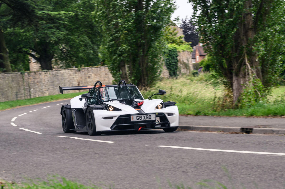 KTM Xbow Darkside developments demonstrator - on the road front KTM Xbow Darkside developments demonstrator - on the road front