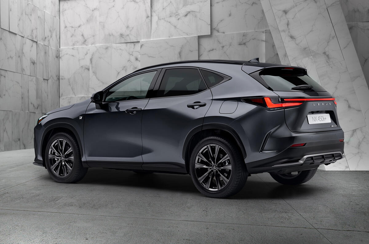 88 Lexus NX 450h+ 2021 official reveal static rear 88 Lexus NX 450h+ 2021 official reveal static rear