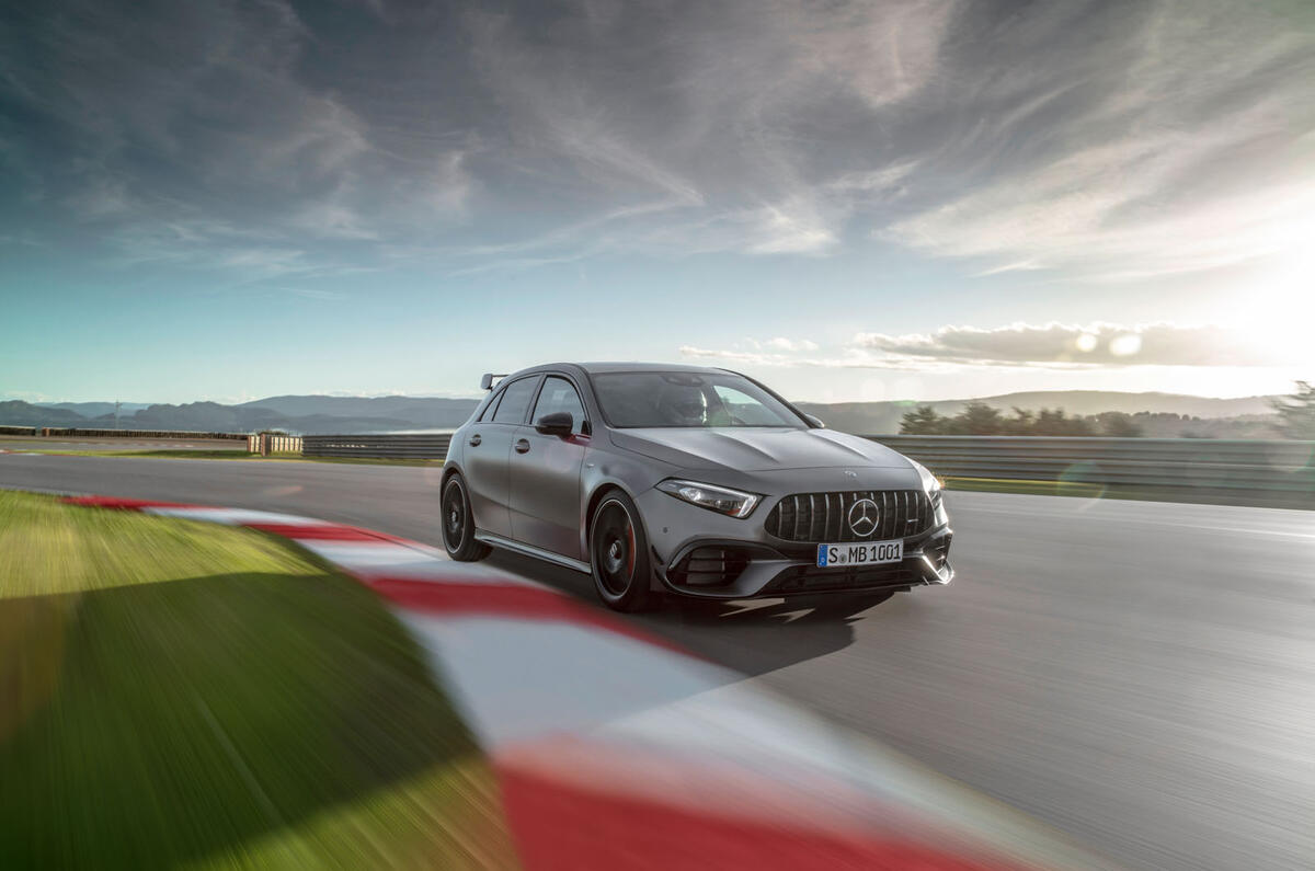 Mercedes-AMG A45 S 2019 official reveal - track front