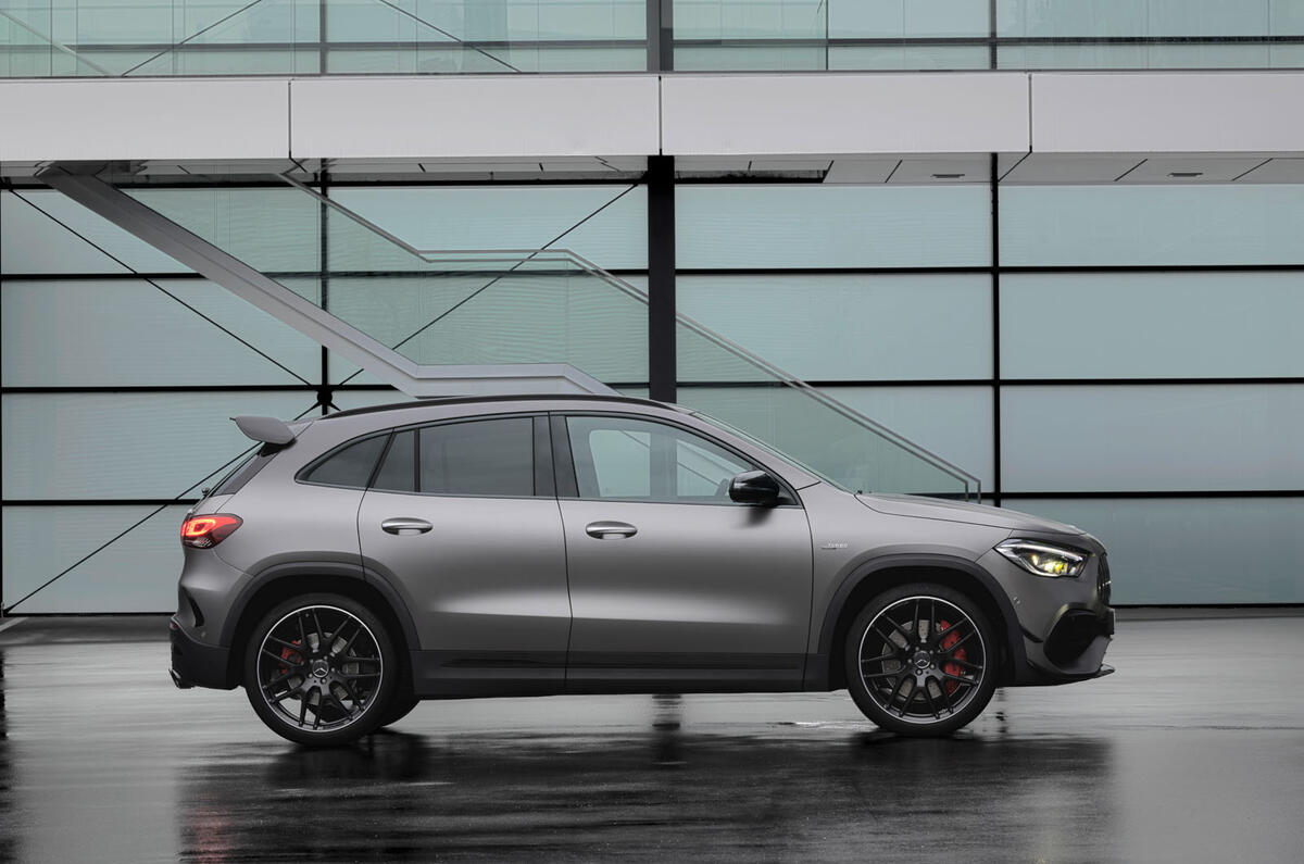 Mercedes-AMG GLA 45 S 2020 official press images - static side Mercedes-AMG GLA 45 S 2020 official press images - static side