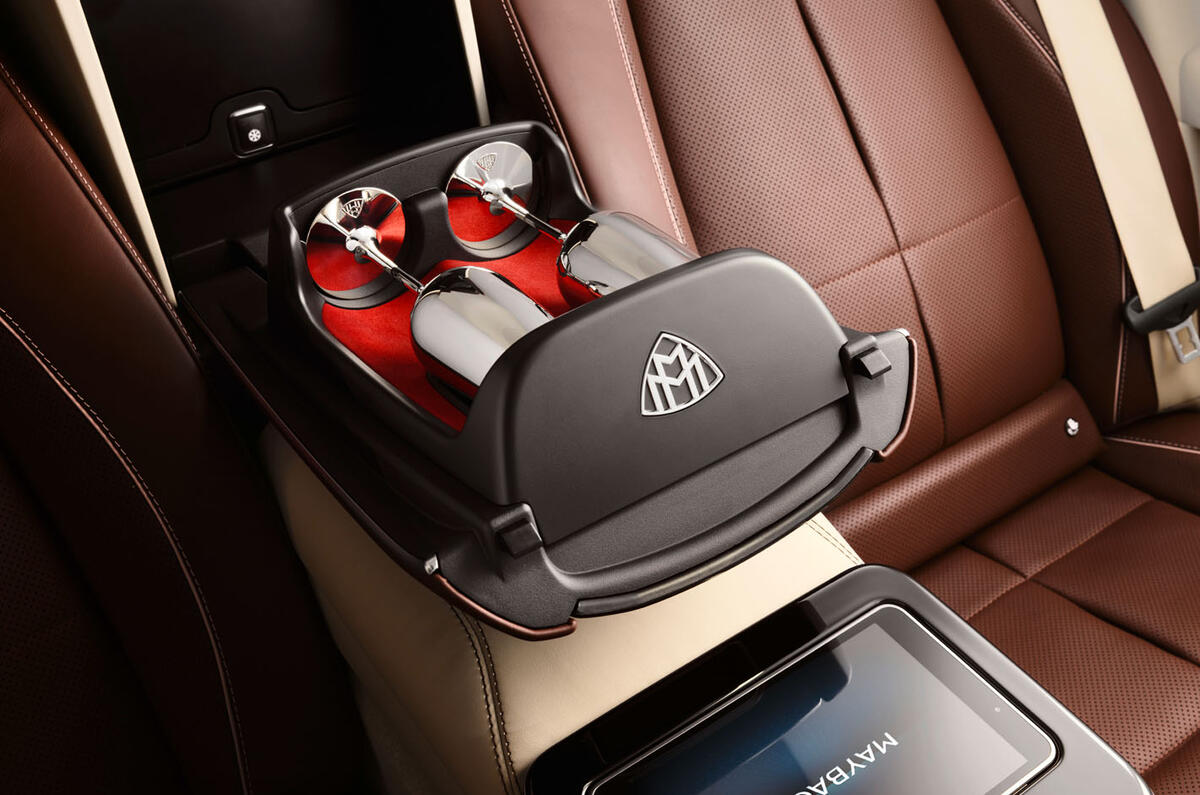 Mercedes-Maybach GLS 600 official press images - rear glass storage