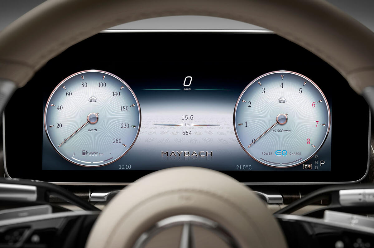 2021 Mercedes-Maybach S-Class official images - instruments