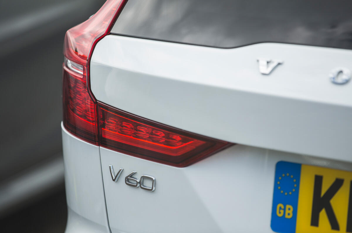 88 PHEV wagons triple test 2021 V60 rear lights