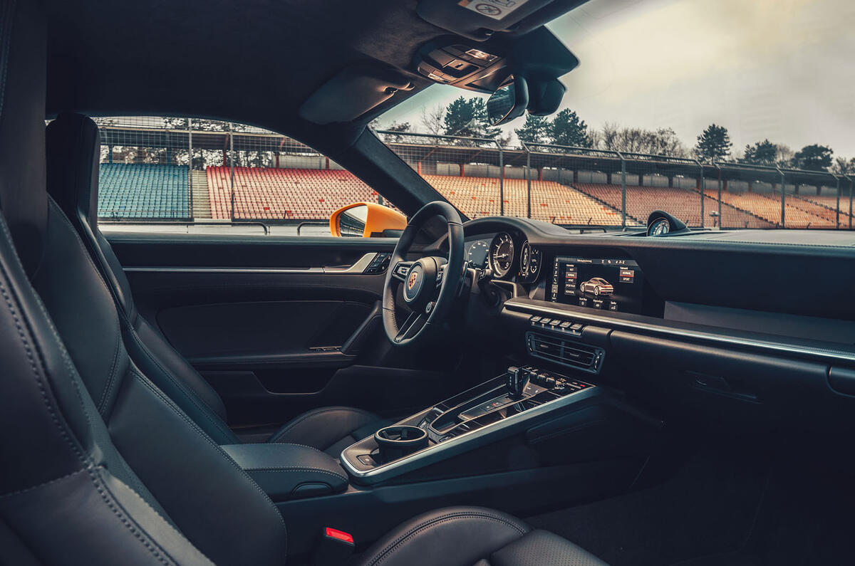 2019 Porsche 911 Carrera S track drive - cabin