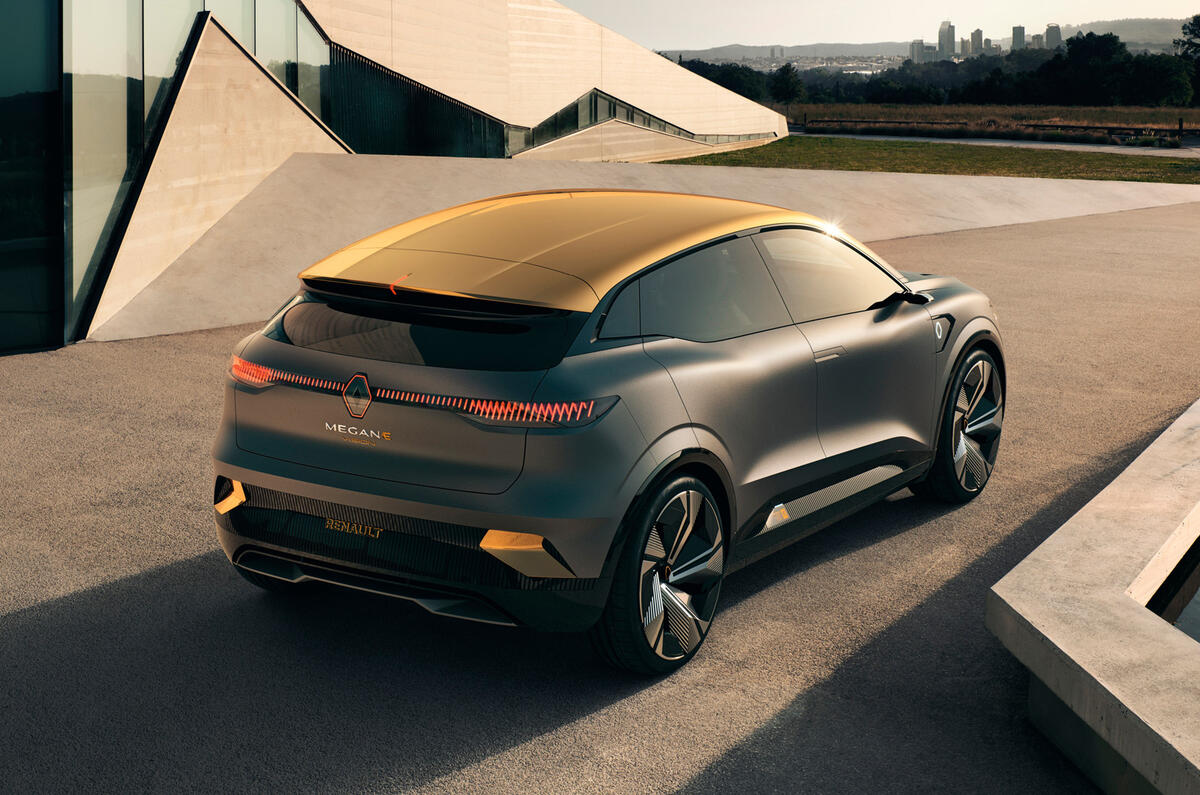 Renault Megane eVision concept official images - static rear