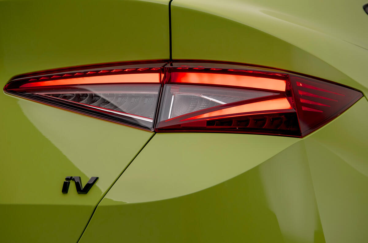 88 Skoda Enyaq coupe vRS 2022 official images rear lights