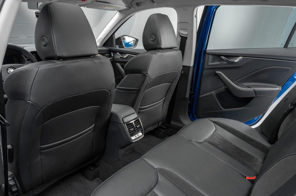 Skoda Scala 2019 official reveal - studio rear seats